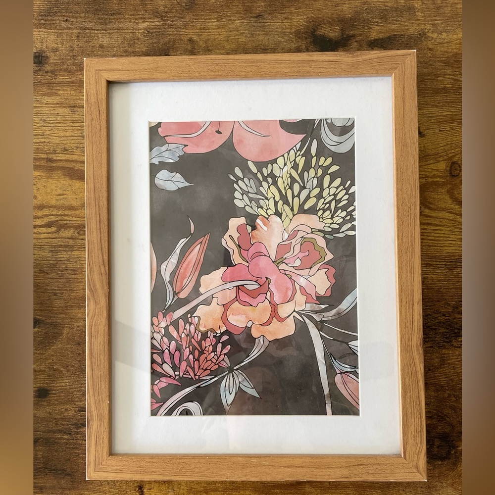SOLD Floral art print (PRICE FIRM)